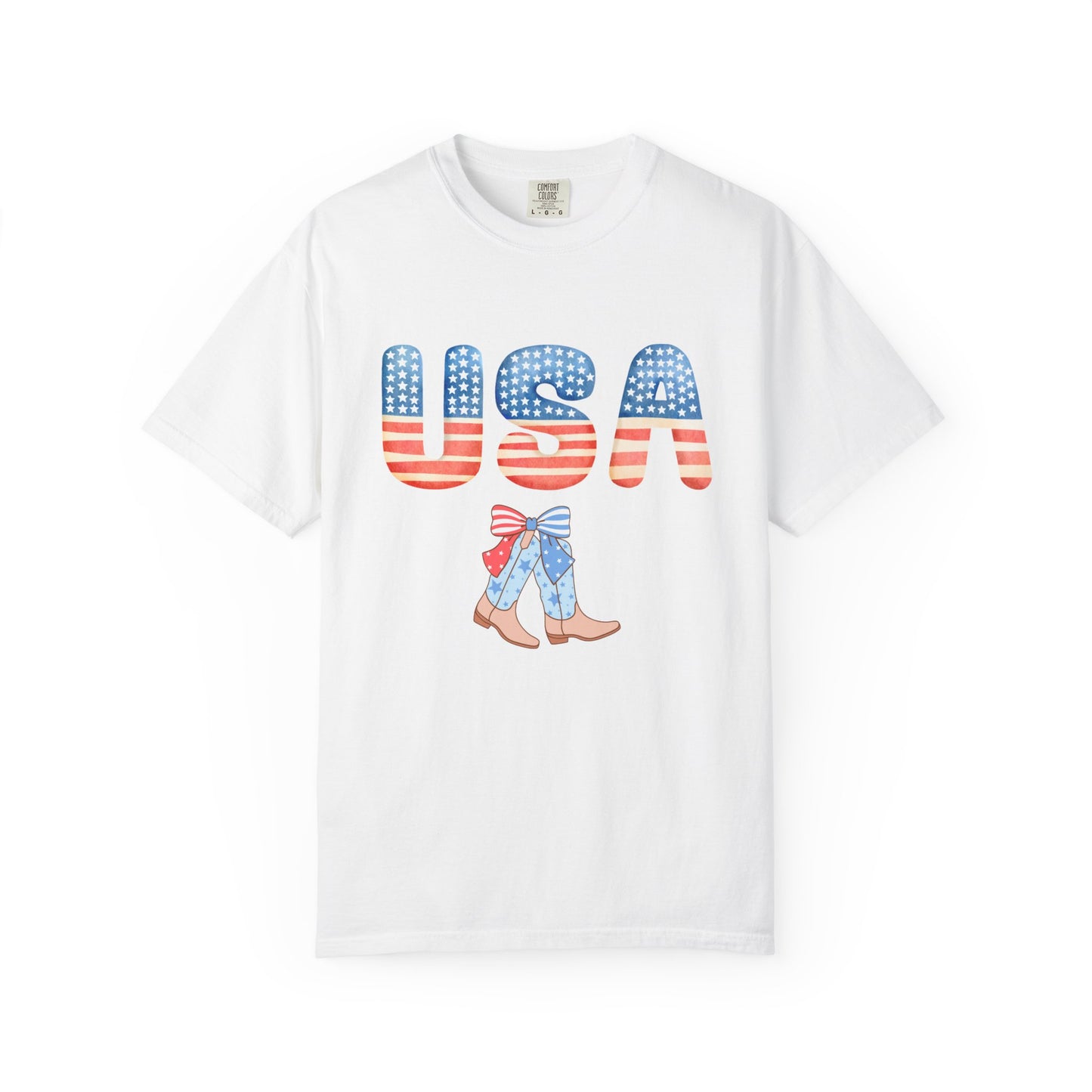'USA' Unisex Garment-Dyed T-shirt