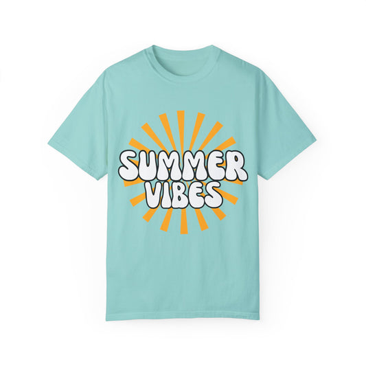 'Summer Vibes' Unisex Garment-Dyed T-shirt