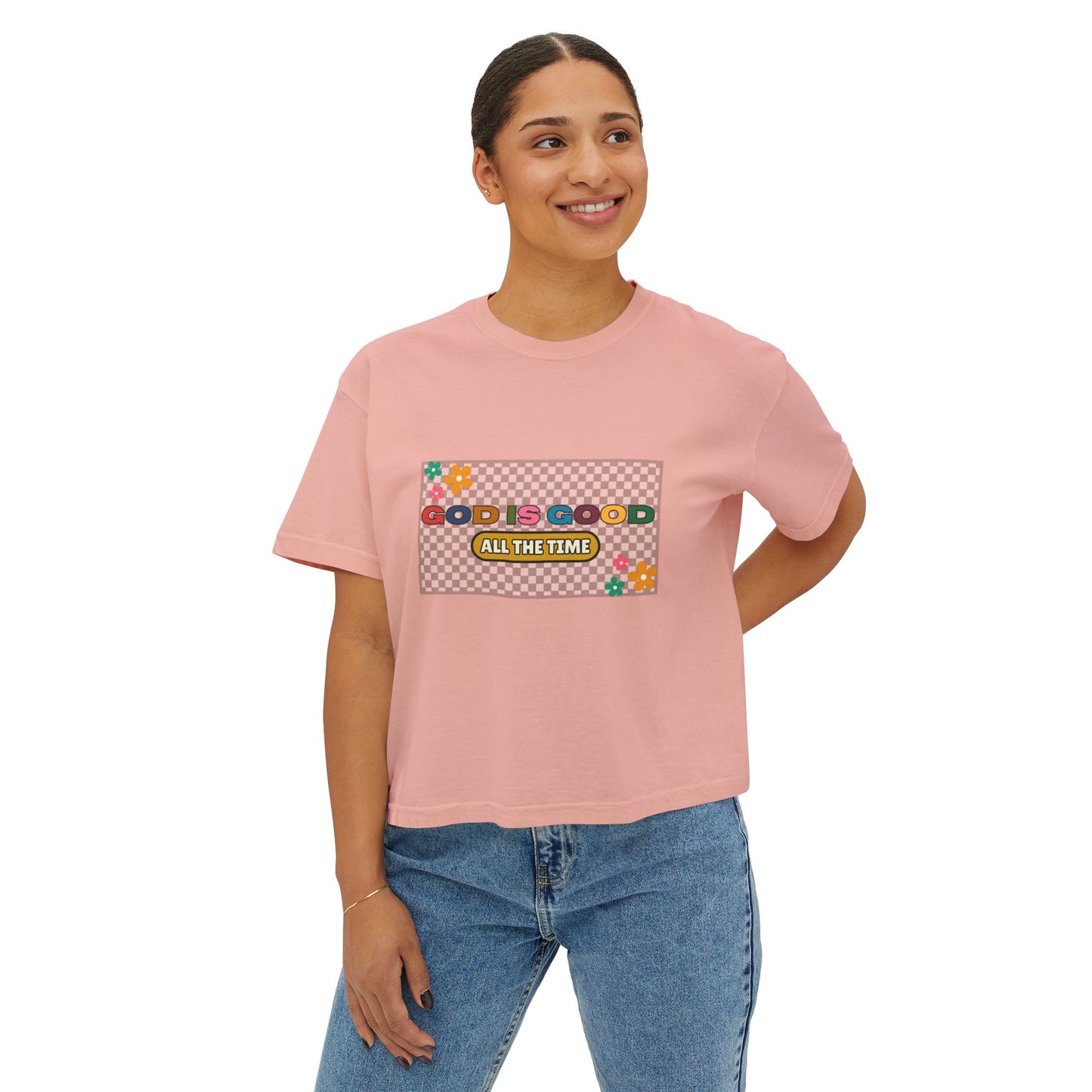 'God is Good All the Time' Women's Boxy Tee