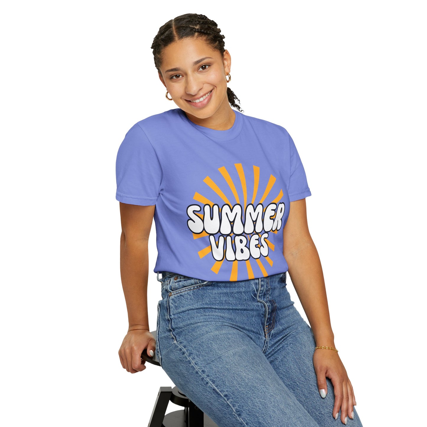 'Summer Vibes' Unisex Garment-Dyed T-shirt