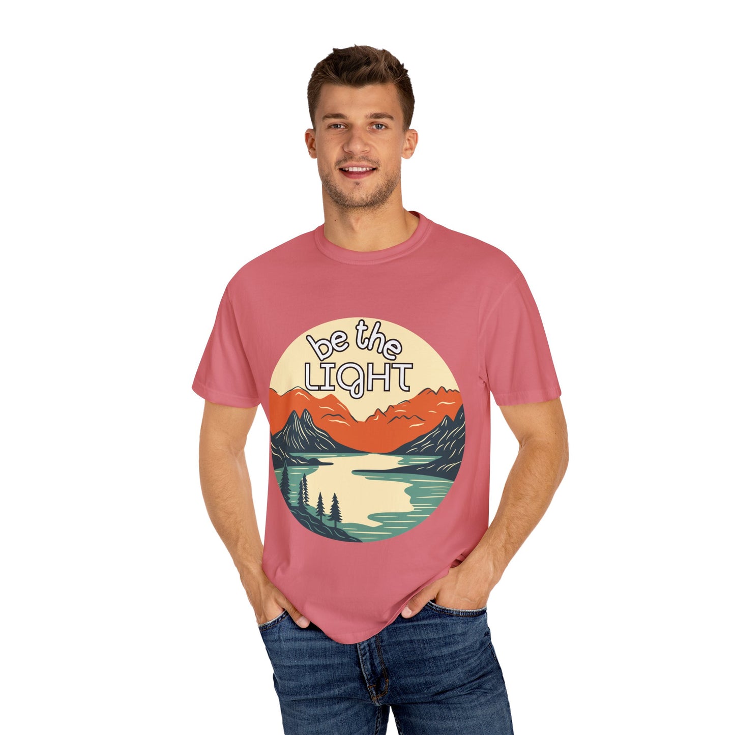 'Be the Light' Unisex Garment-Dyed T-shirt