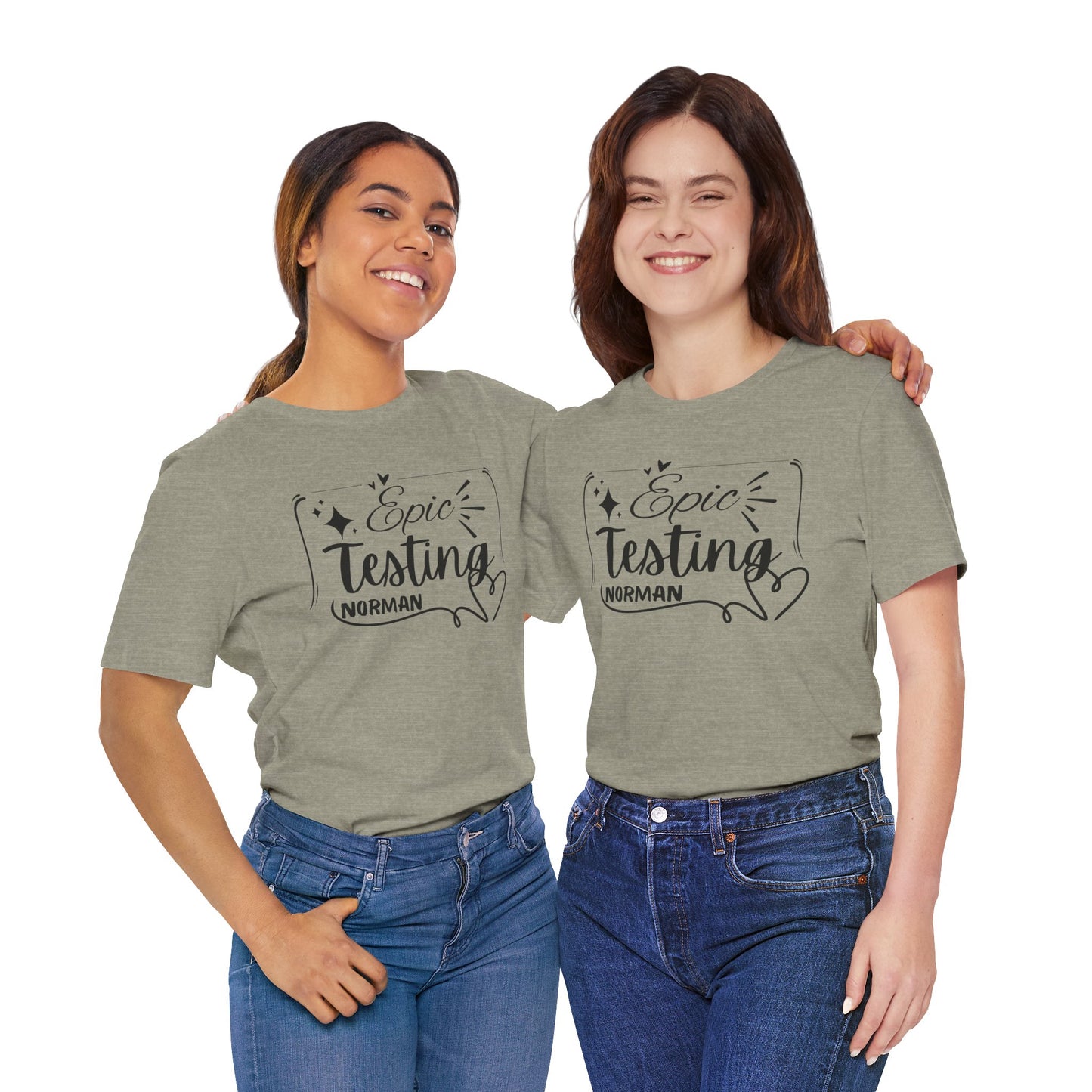 'Epic Testing Norman' Unisex Jersey Short Sleeve Tee