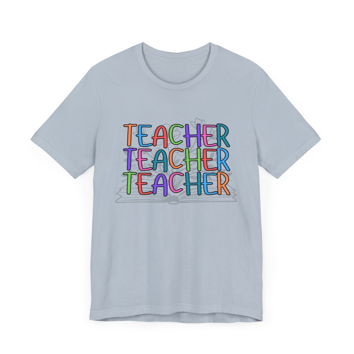 'Book Teacher' Unisex Jersey Short Sleeve Tee