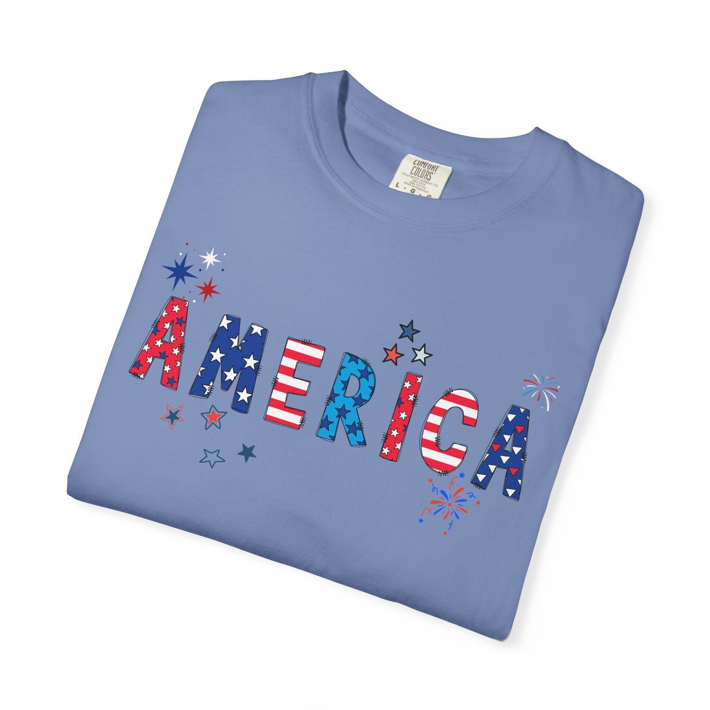 'America' Unisex Garment-Dyed T-shirt