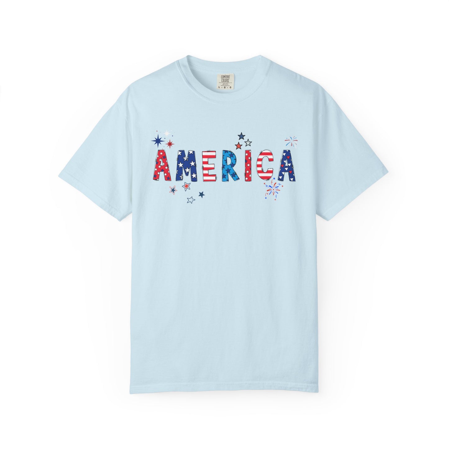 'America' Unisex Garment-Dyed T-shirt