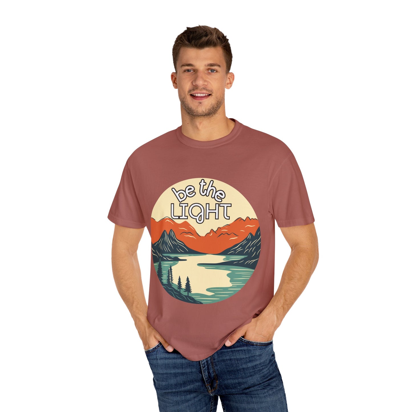 'Be the Light' Unisex Garment-Dyed T-shirt