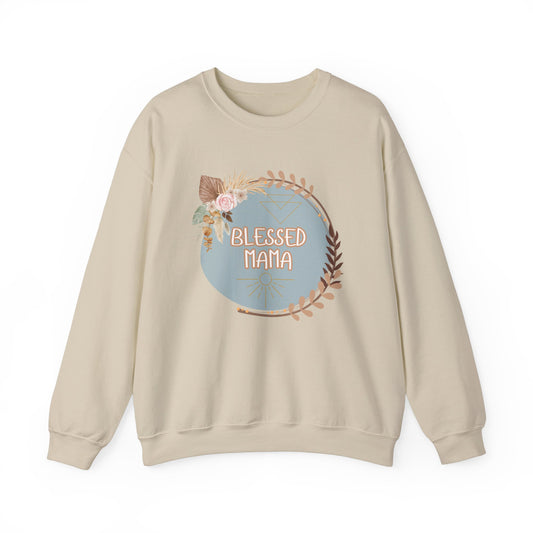 'Blessed Mama' Unisex Heavy Blend™ Crewneck Sweatshirt