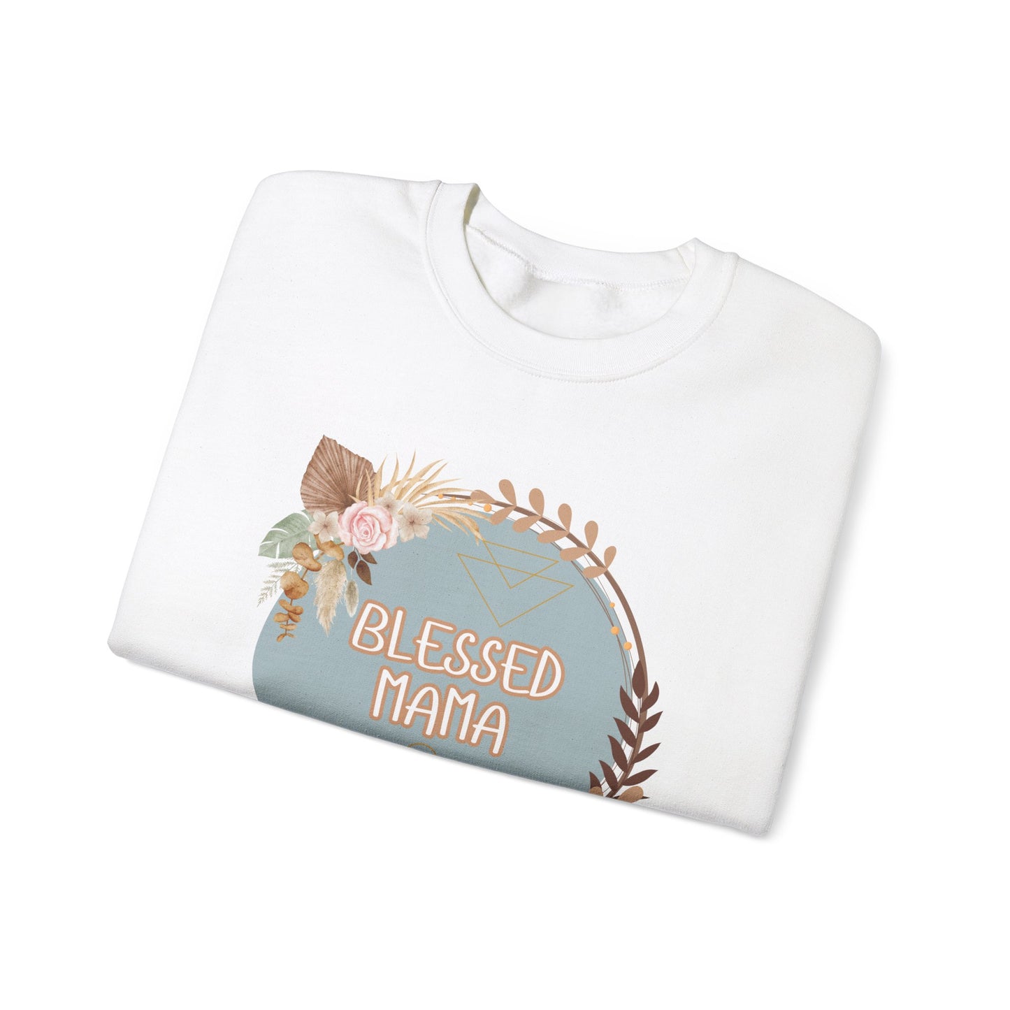 'Blessed Mama' Unisex Heavy Blend™ Crewneck Sweatshirt