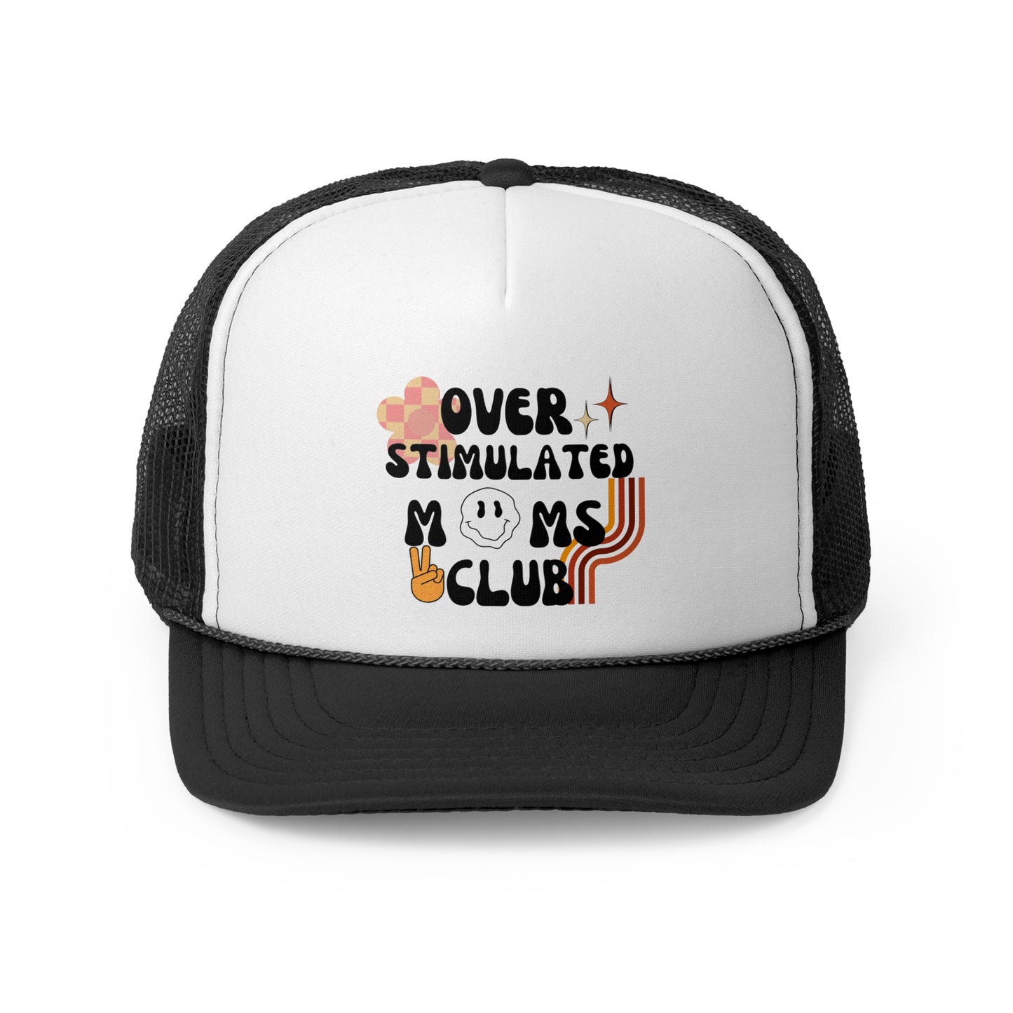 'Retro Over Stimulated Moms Club' Trucker Caps