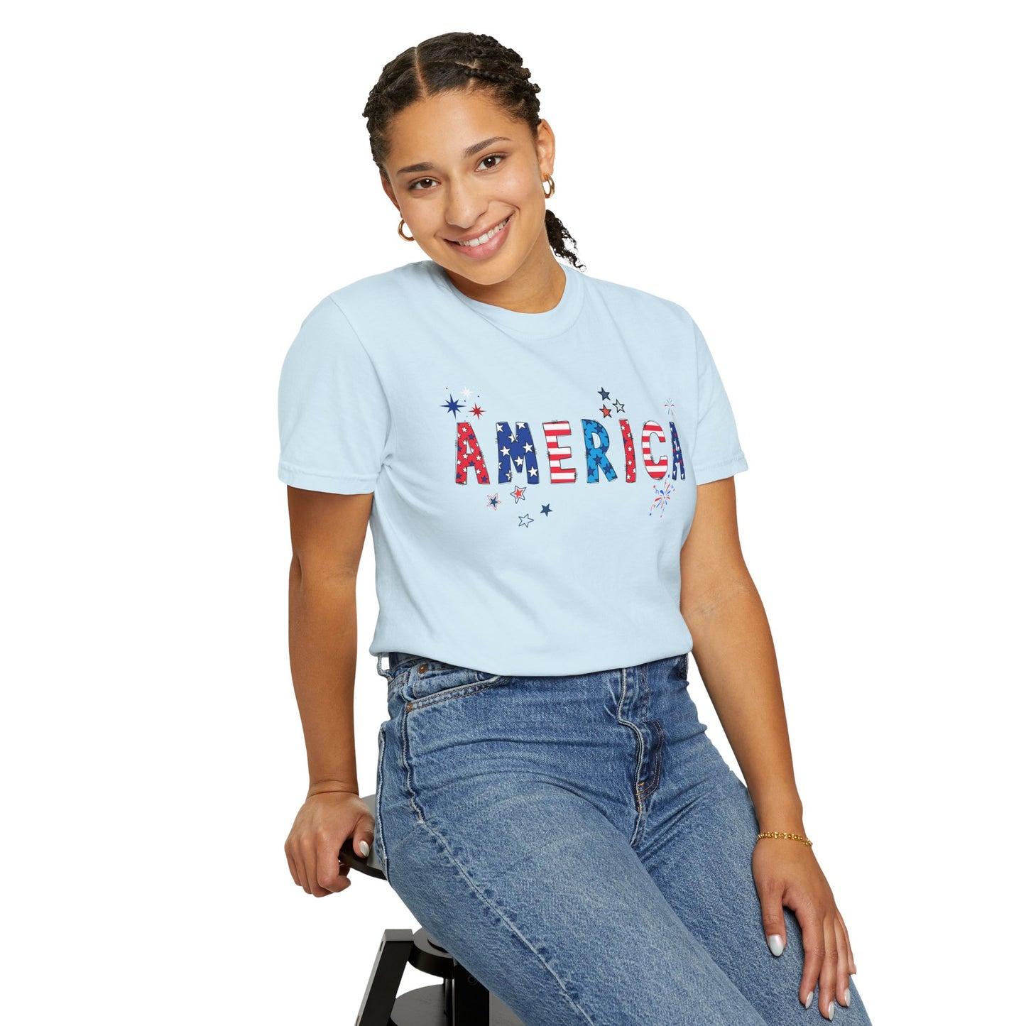 'America' Unisex Garment-Dyed T-shirt