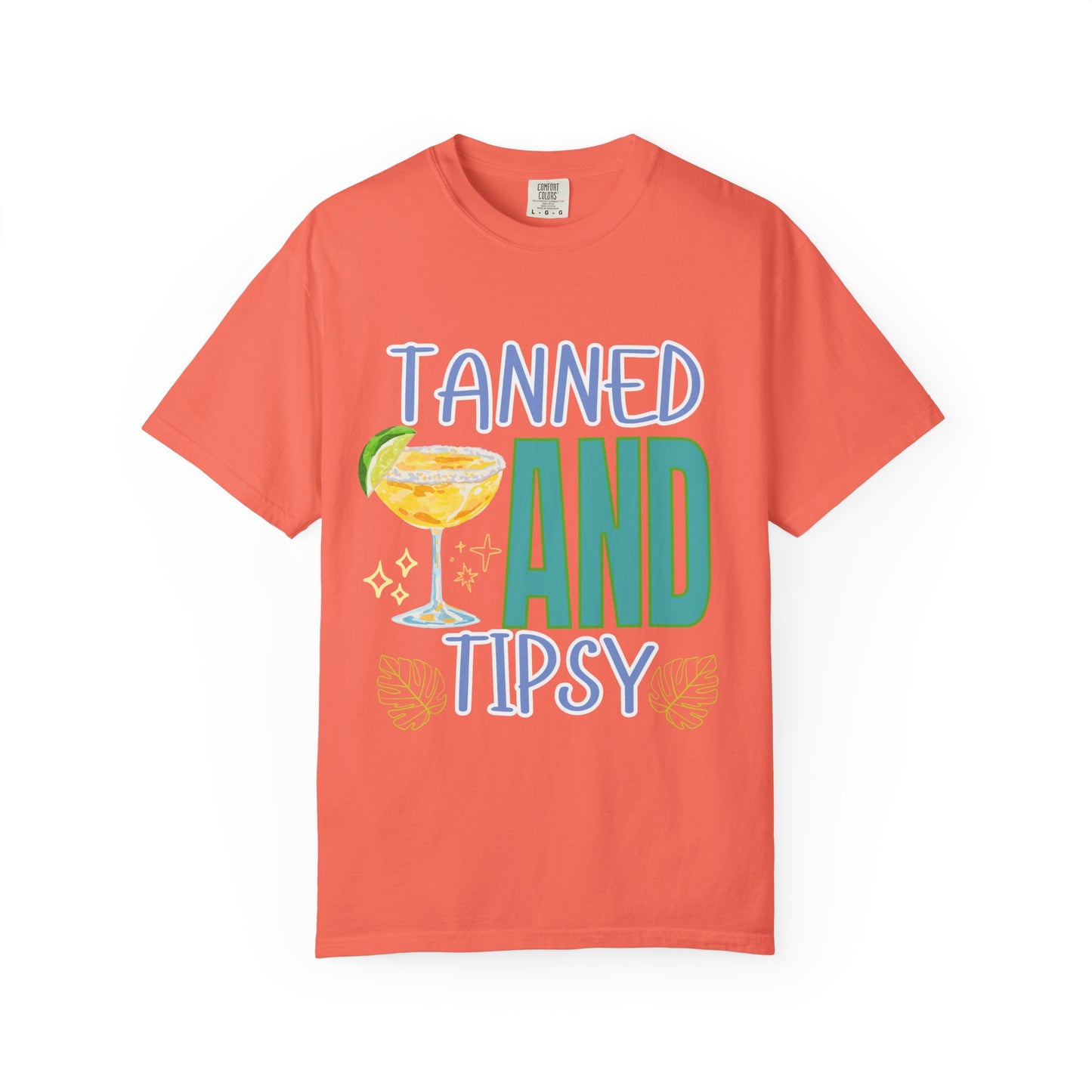 'Tanned and Tipsy' Unisex Garment-Dyed T-shirt