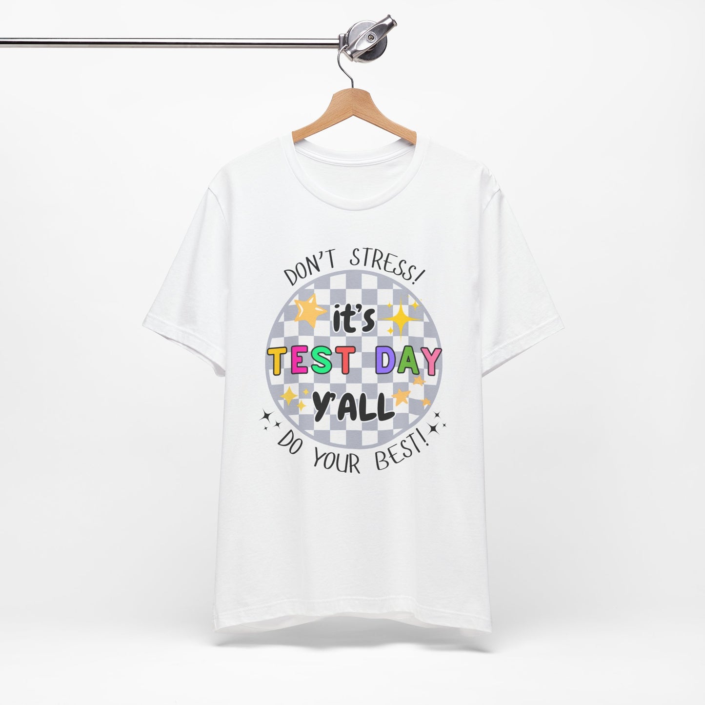 'It's Test Day Y'all' Unisex Jersey Short Sleeve Tee