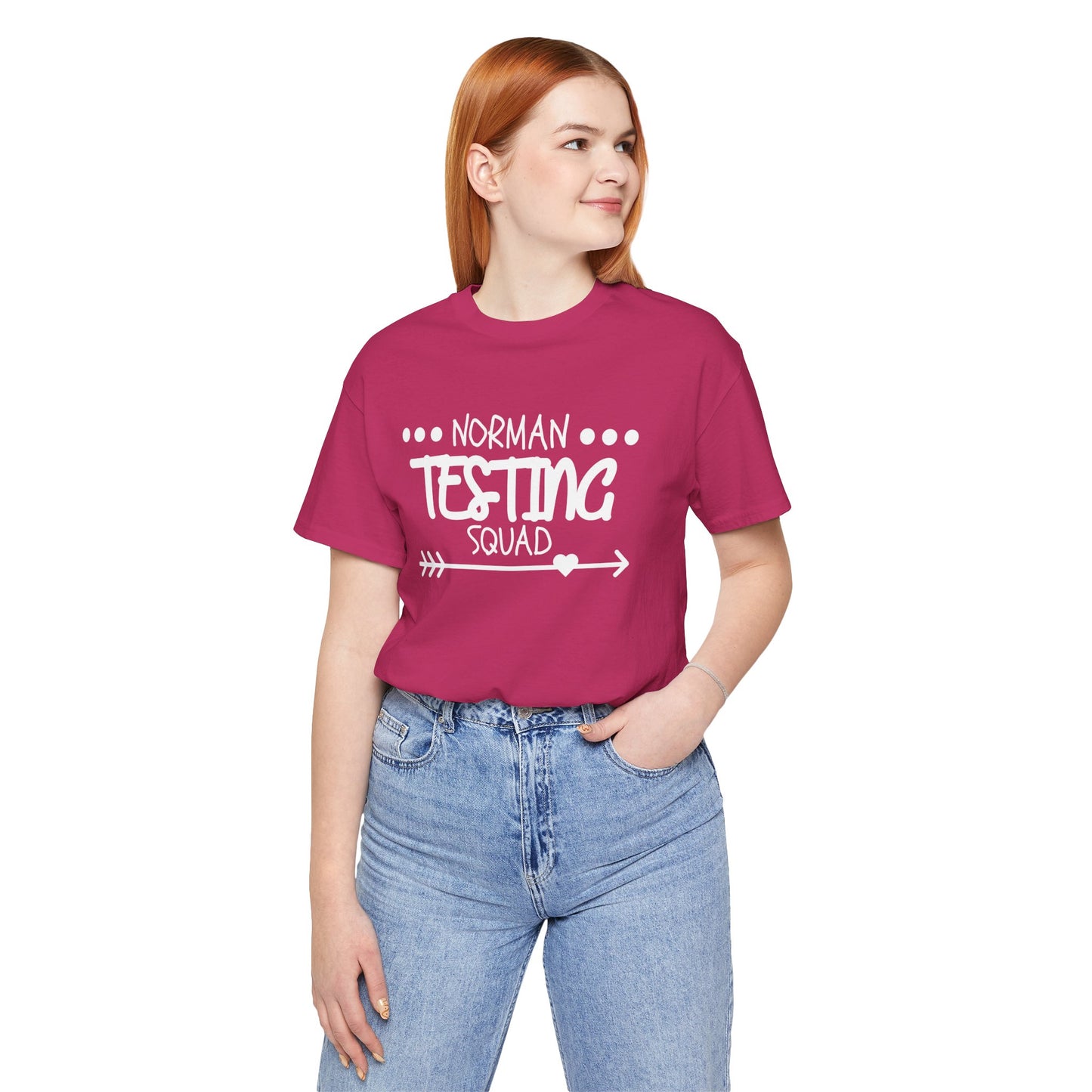 'Norman Testing Squad' Unisex Jersey Short Sleeve Tee