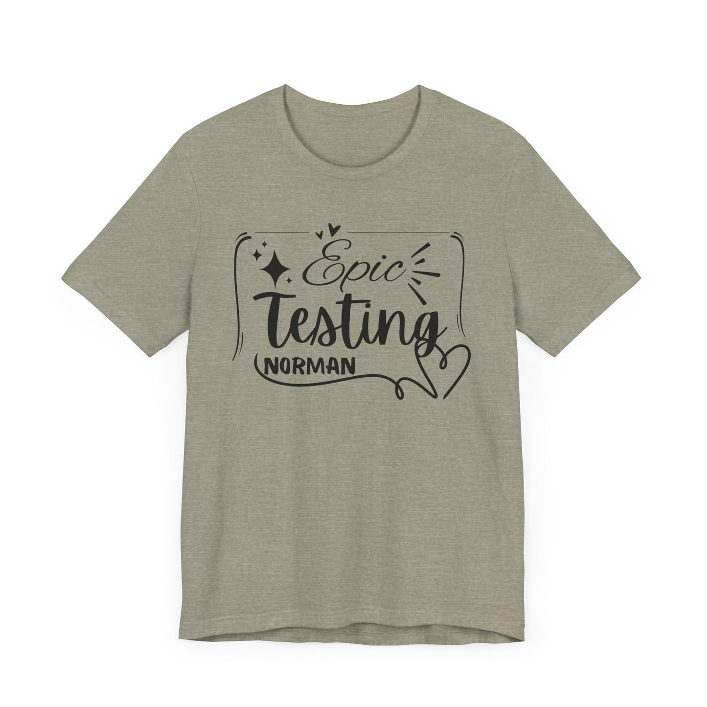 'Epic Testing Norman' Unisex Jersey Short Sleeve Tee