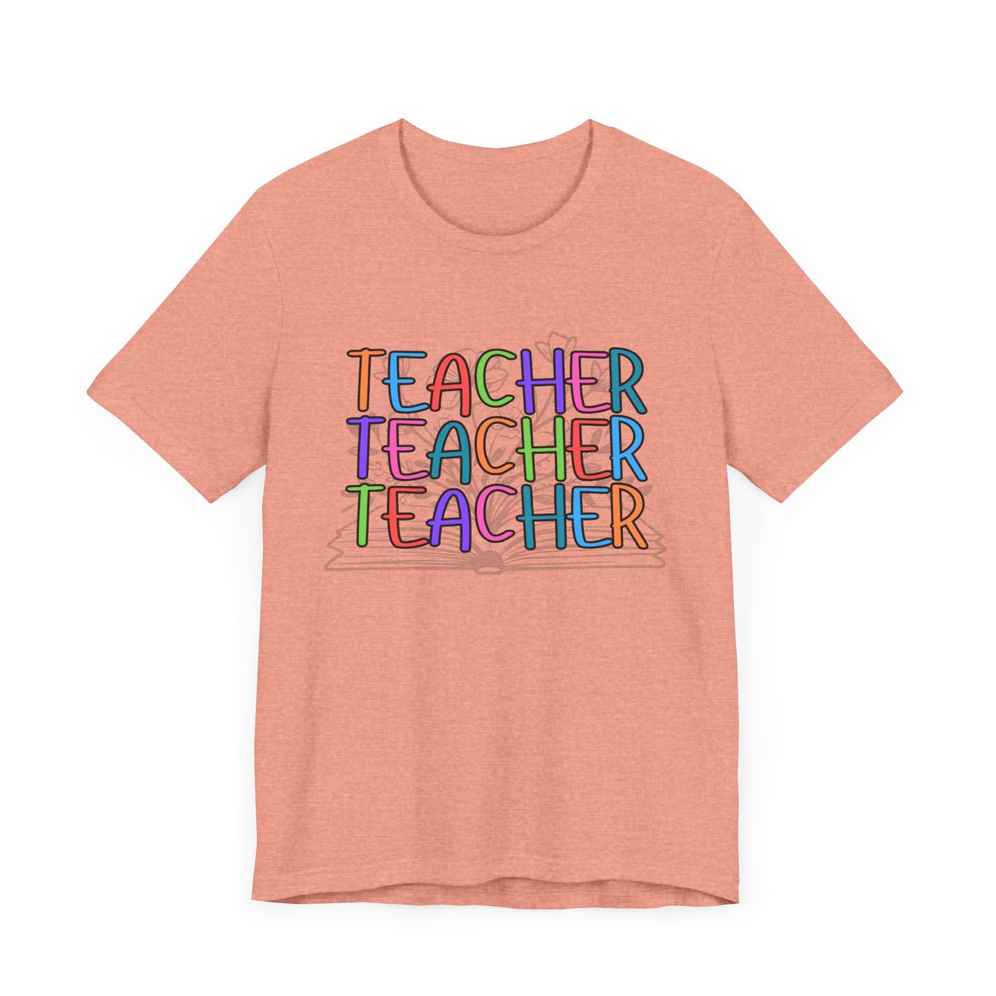 'Book Teacher' Unisex Jersey Short Sleeve Tee