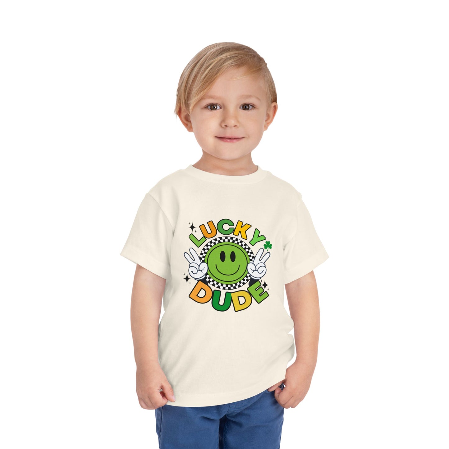 'Lucky Dude' Toddler Short Sleeve Tee
