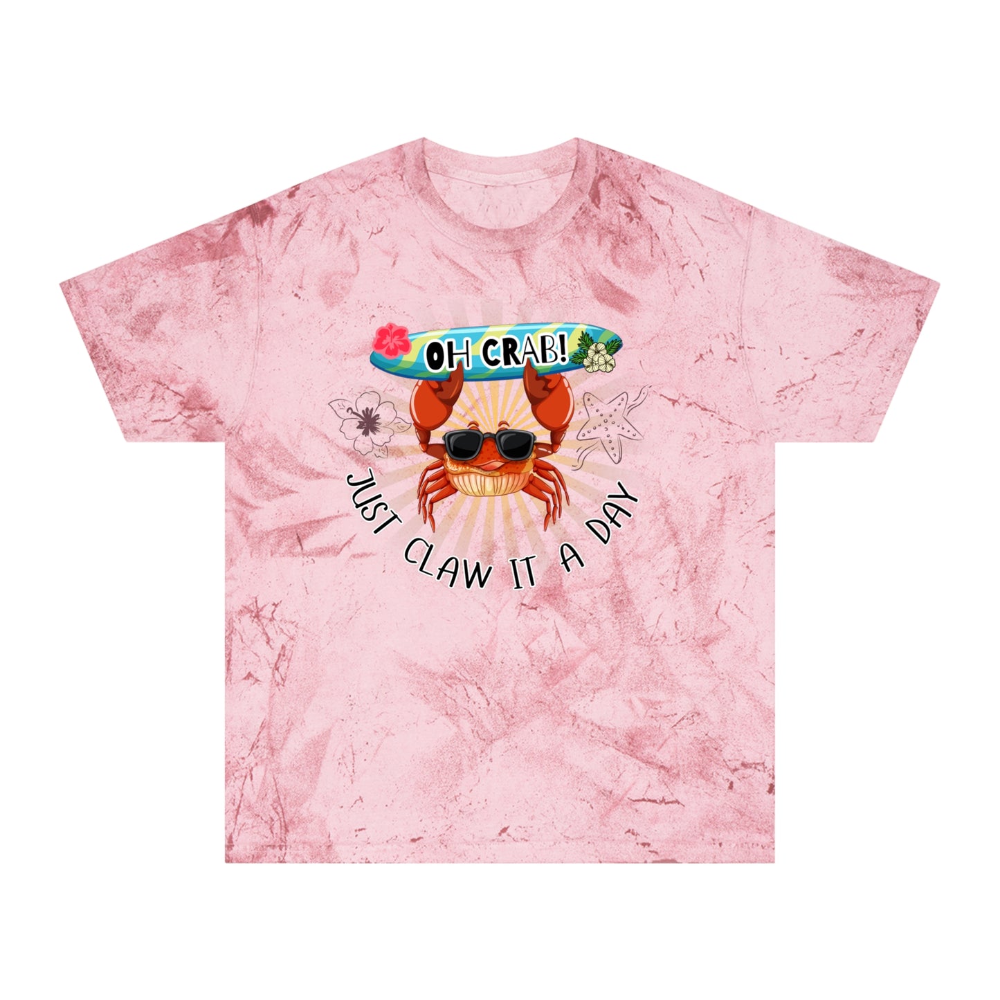 'Oh Crab! Just Claw It A Day' Unisex Color Blast T-Shirt