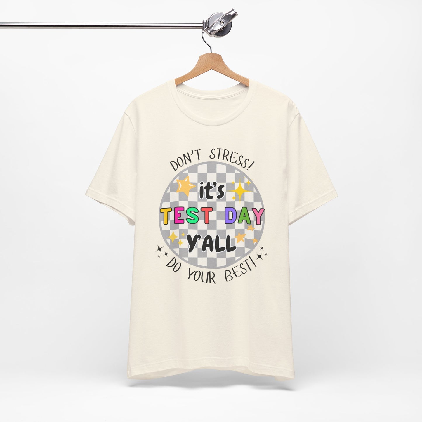 'It's Test Day Y'all' Unisex Jersey Short Sleeve Tee