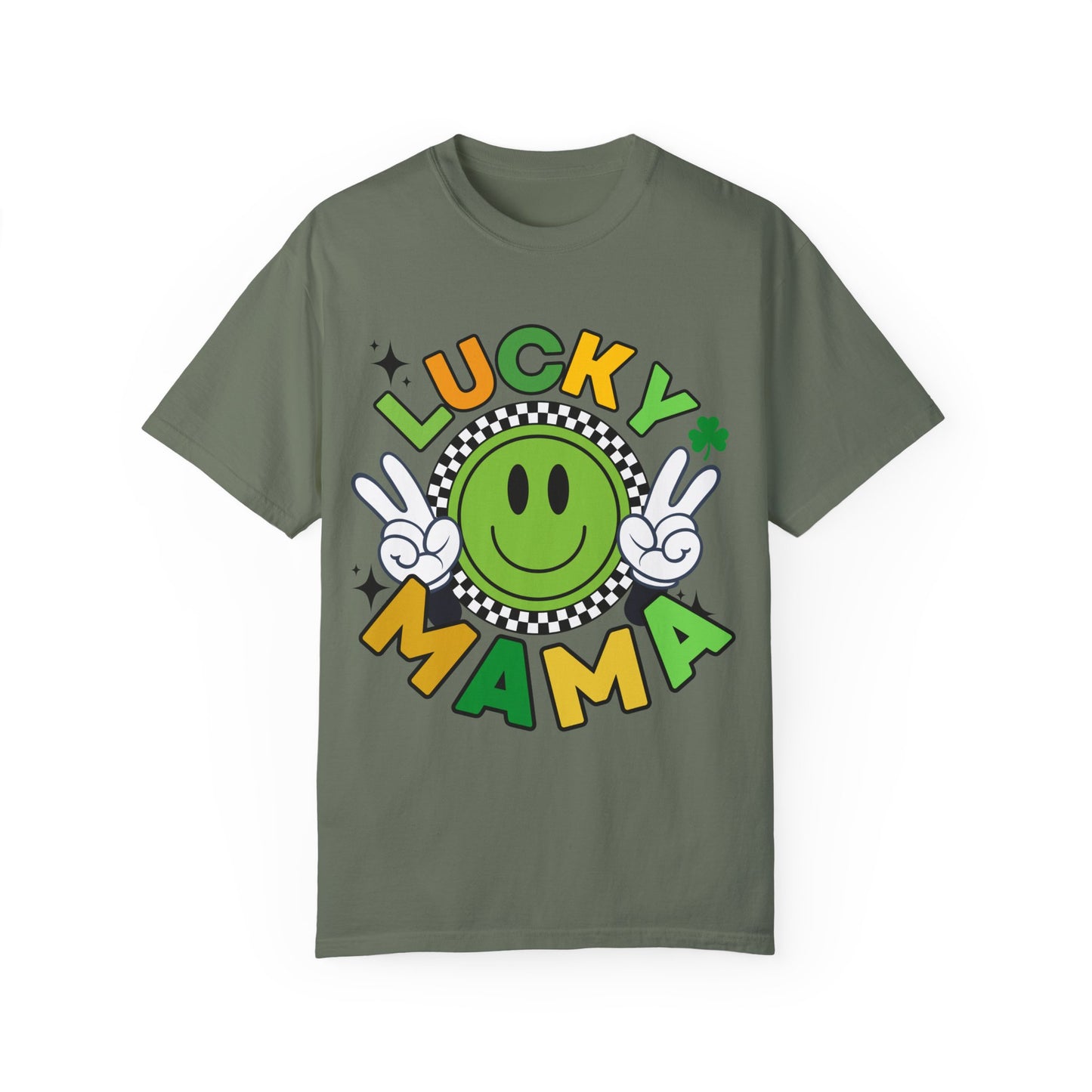 'Lucky Mama' Unisex Garment-Dyed T-shirt