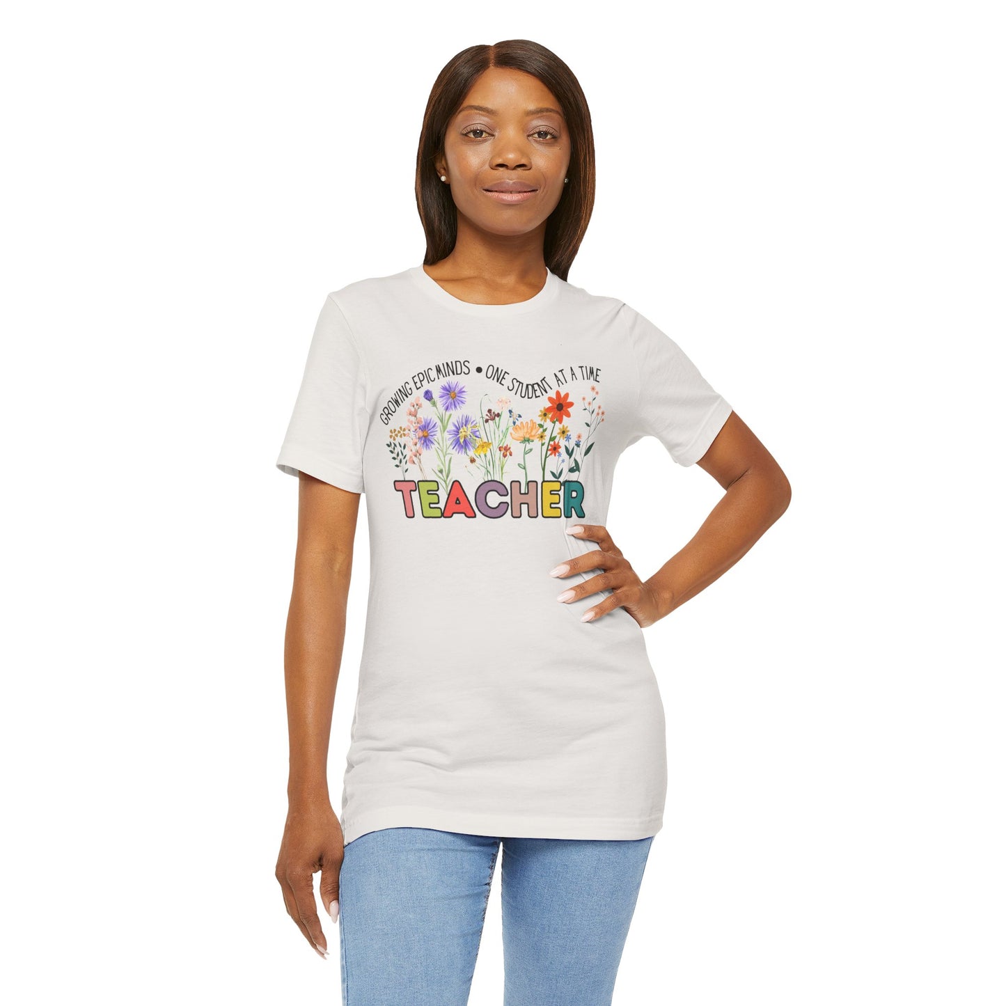 'Growing Epic Minds-One Student At A Time' Unisex Jersey Short Sleeve Tee