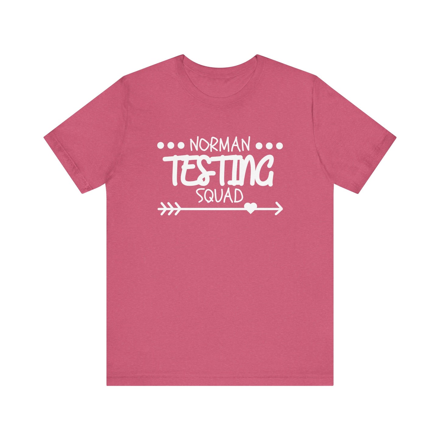 'Norman Testing Squad' Unisex Jersey Short Sleeve Tee