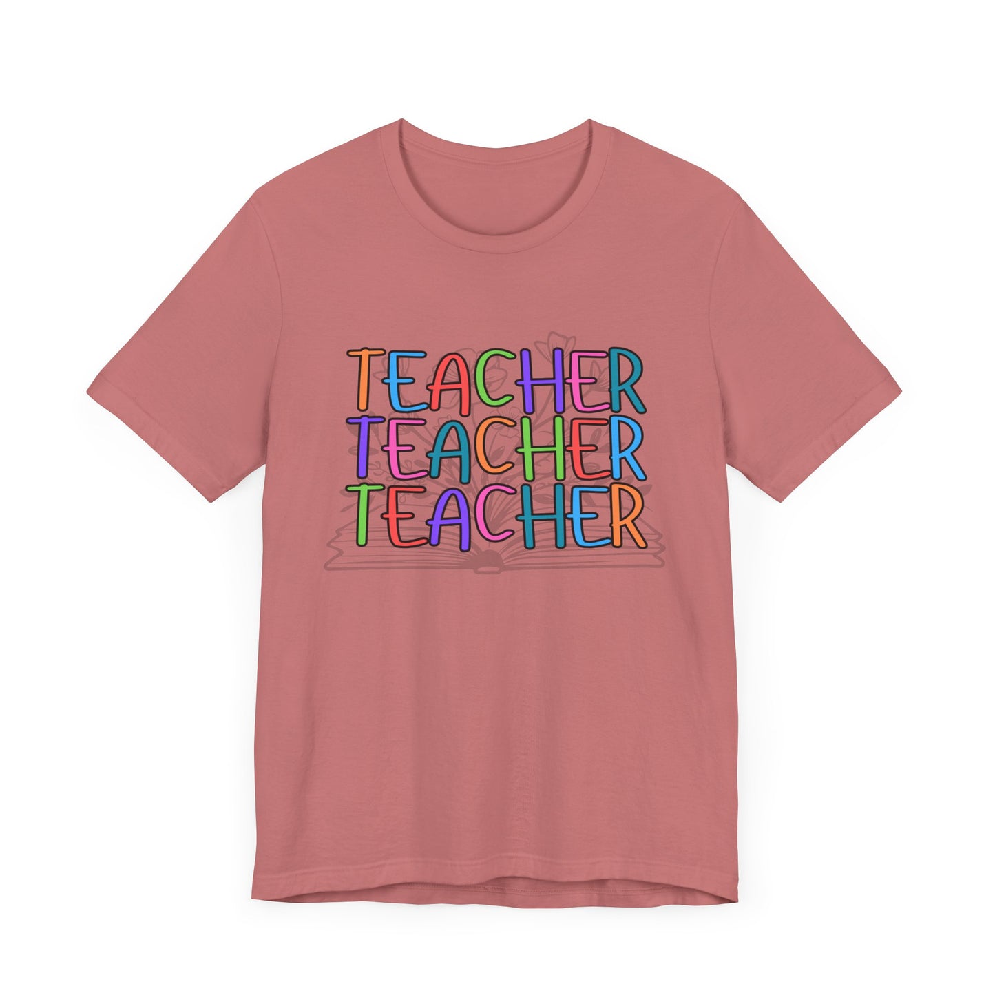 'Book Teacher' Unisex Jersey Short Sleeve Tee