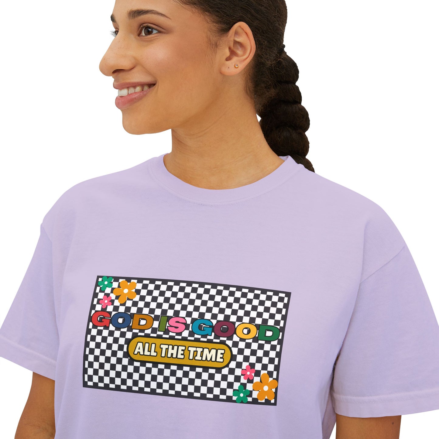 'God is Good All the Time' Women's Boxy Tee