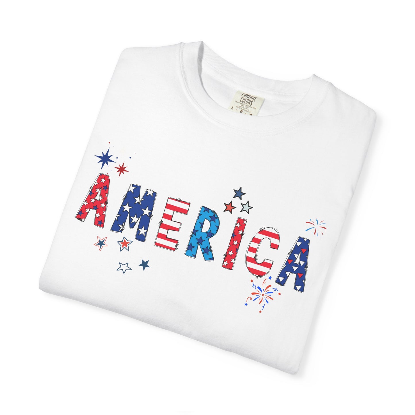 'America' Unisex Garment-Dyed T-shirt