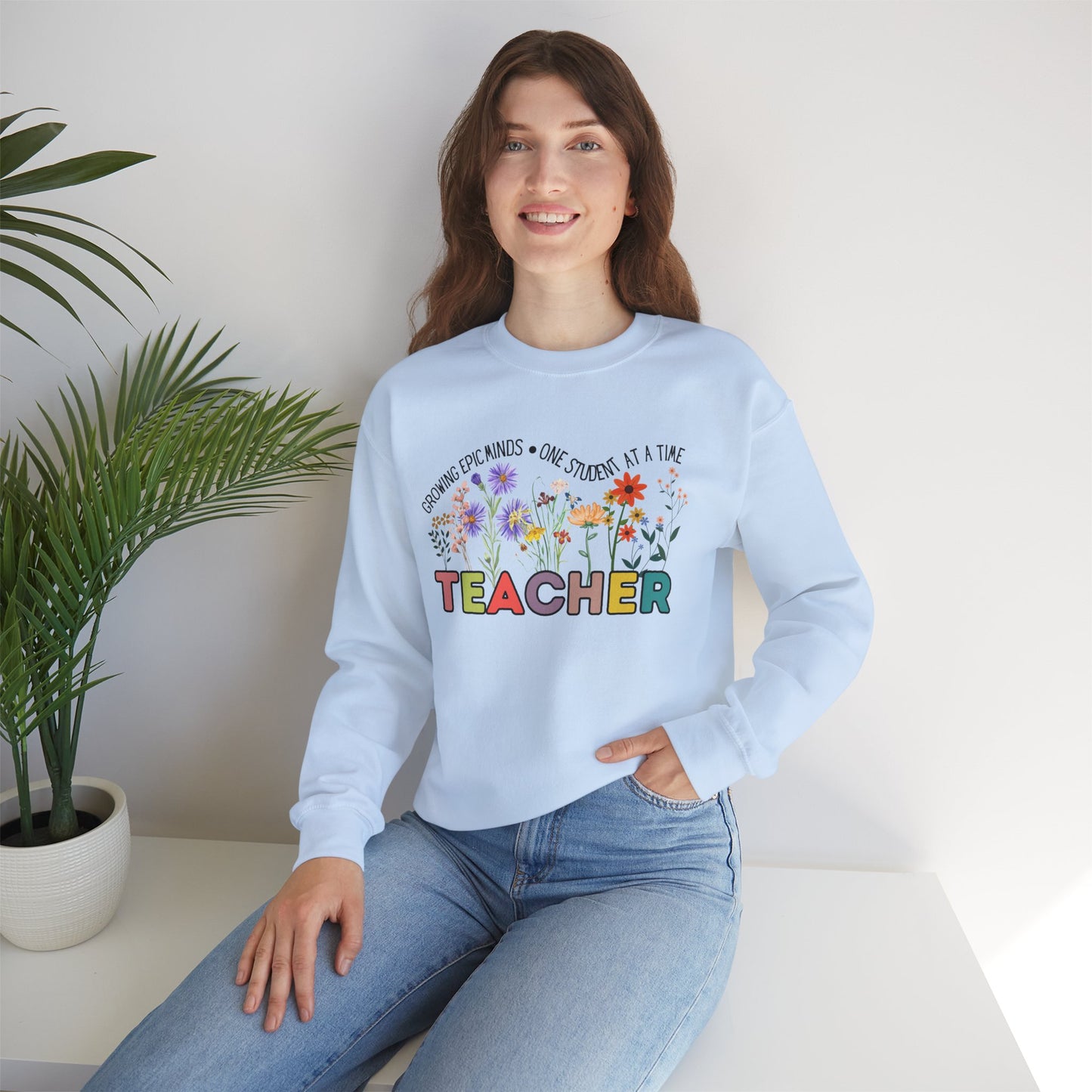 'Growing Epic Minds-One Student At A Time' Unisex Heavy Blend™ Crewneck Sweatshirt