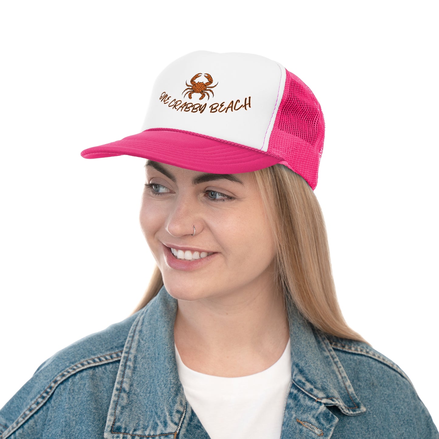 'One Crabby Beach' Trucker Caps