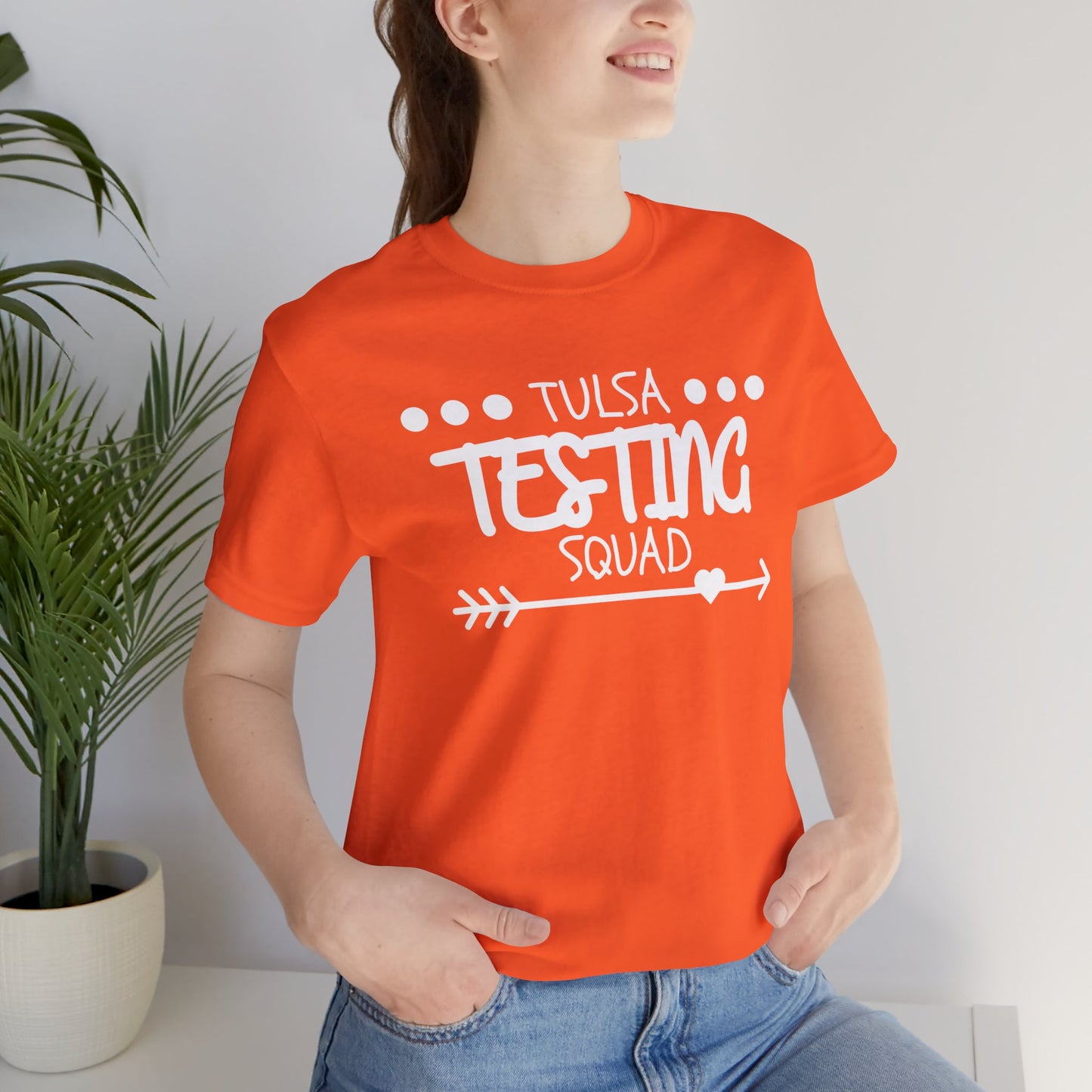 'Tulsa Testing Squad' Unisex Jersey Short Sleeve Tee