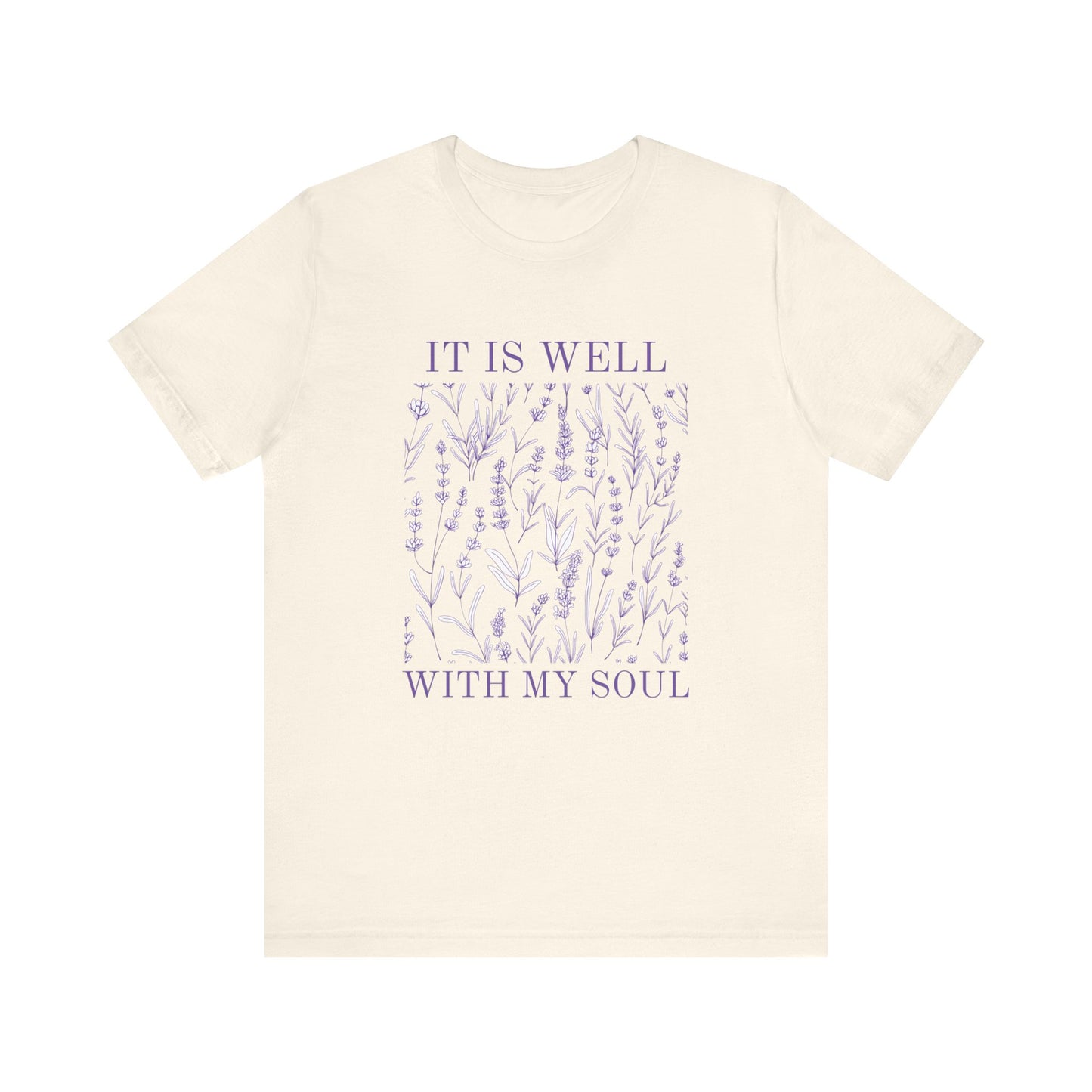 'It Is Well With My Soul' Unisex Jersey Short Sleeve Tee