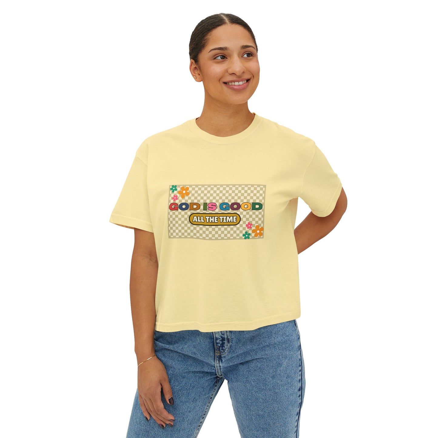'God is Good All the Time' Women's Boxy Tee