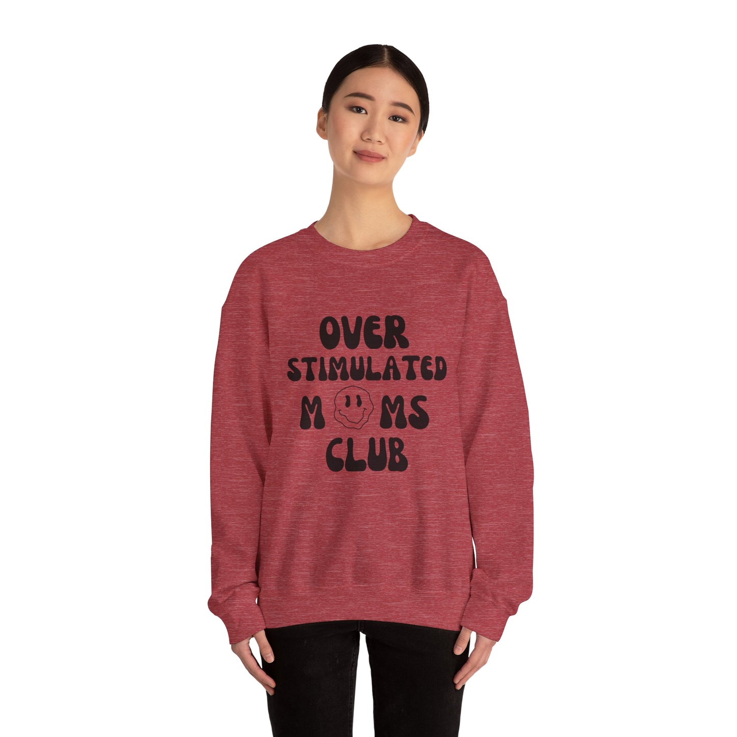 'Over Stimulated Moms Club' Unisex Heavy Blend™ Crewneck Sweatshirt