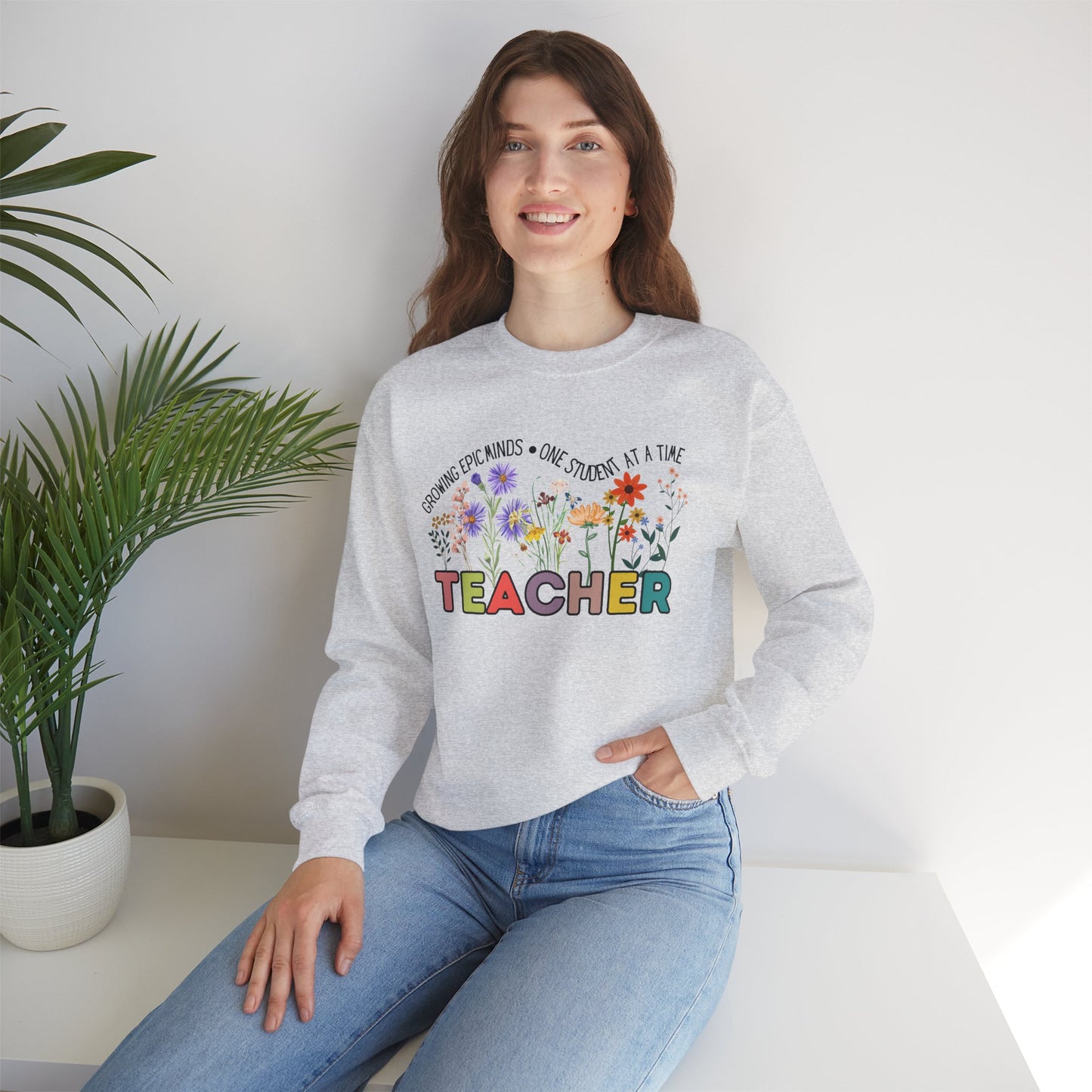 'Growing Epic Minds-One Student At A Time' Unisex Heavy Blend™ Crewneck Sweatshirt