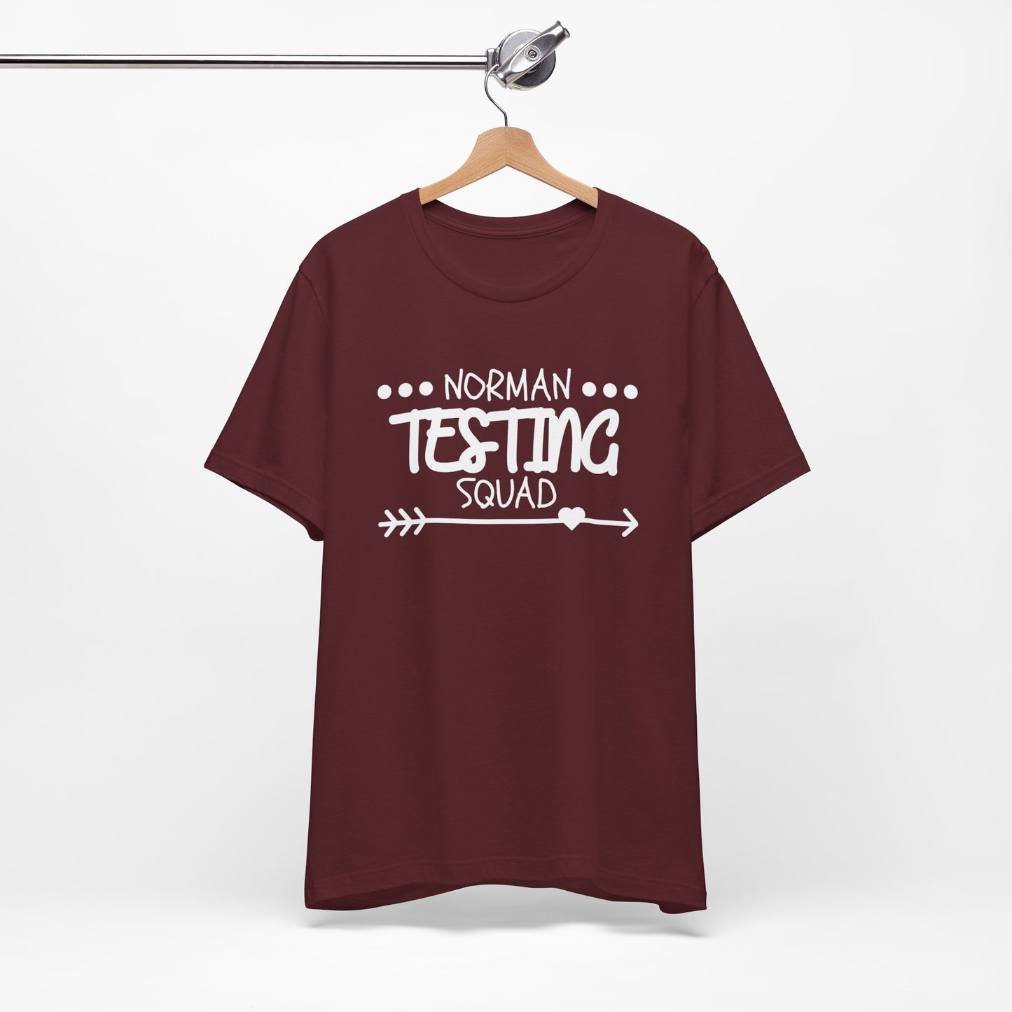 'Norman Testing Squad' Unisex Jersey Short Sleeve Tee