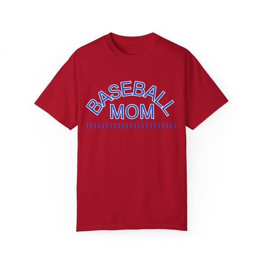 'Baseball Mom' Unisex Garment-Dyed T-shirt